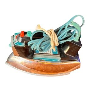 Collectable Vintage Proctor Mary Proctor Never Needs Water Steam‎ Iron - Works